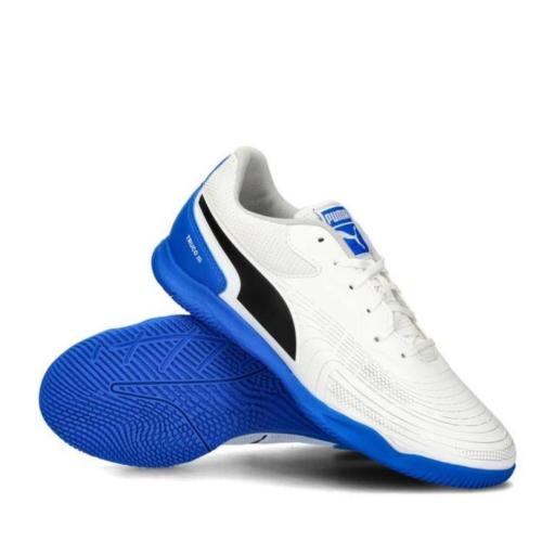 ZAPATILLAS FÚTBOL SALA ADULTO PUMA TRUCO III. Blanco/azul. 107979 [2]