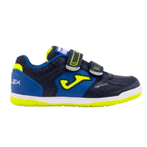 ZAPATILLAS NIÑO FÚTBOL SALA JOMA TOP FLEX JR 2403. Navy-royal