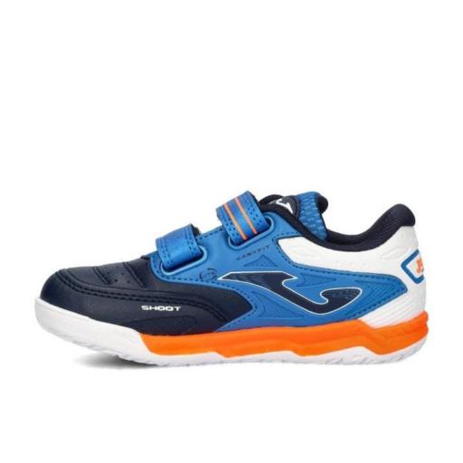 ZAPATILLAS FÚTBOL SALA NIÑO JOMA CANCHA JR 2403. Navy Orange Jr [1]