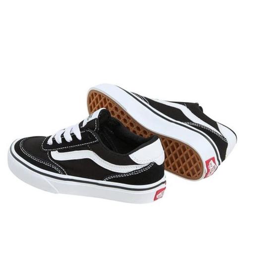 Zapatillas Niño VANS Brooklyn Ls. VN000D82BA21. Suede Black/white [2]