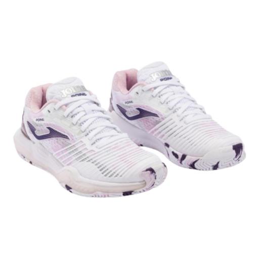 Zapatillas Pádel Mujer JOMA POINT 2402. White Pink [1]