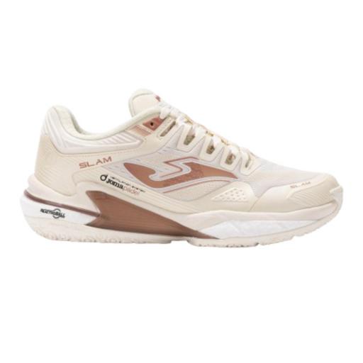 Zapatillas Pádel Mujer JOMA SLAM LADY 2423. Beige