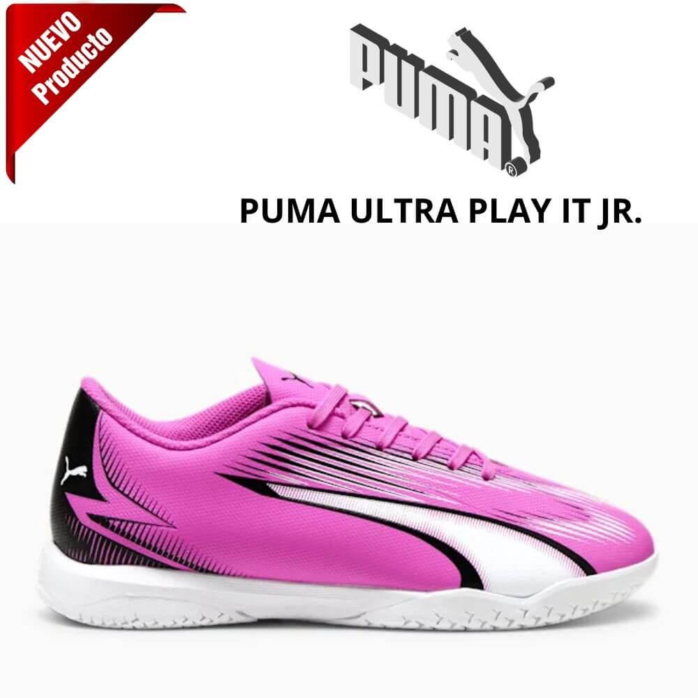 Puma Ultra Play - Blanco - Botas Fútbol Sala Niño