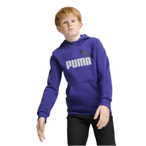 SUDADERA NIÑO PUMA CON CAPUCHA ESS+ 2 Col Big Logo. 586987 05 Azul