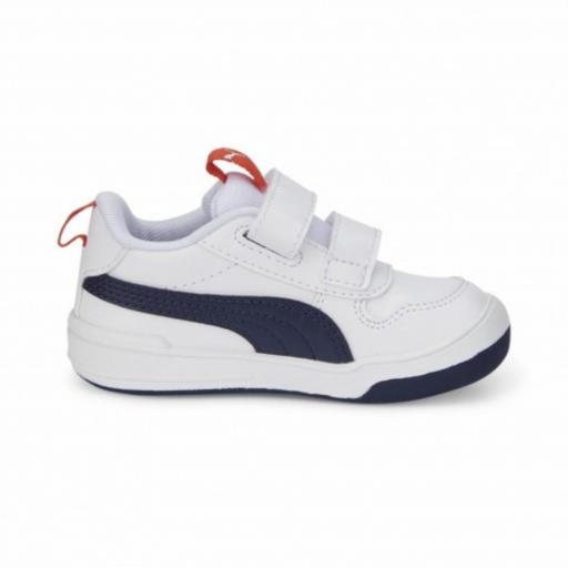  Zapatillas moda niño PUMA MULTIFLEX SL V Inf. White-blue. 380741 11