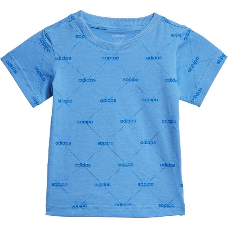 Camiseta Bebé Adidas Linear Graphic. EI7942 Realblue/blue