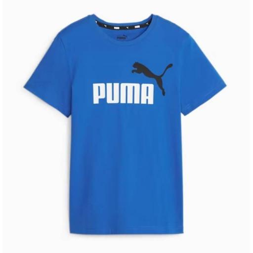 Camiseta Niño PUMA ESS+ 2 Col Logo Tee. Azul 586985 48 [2]