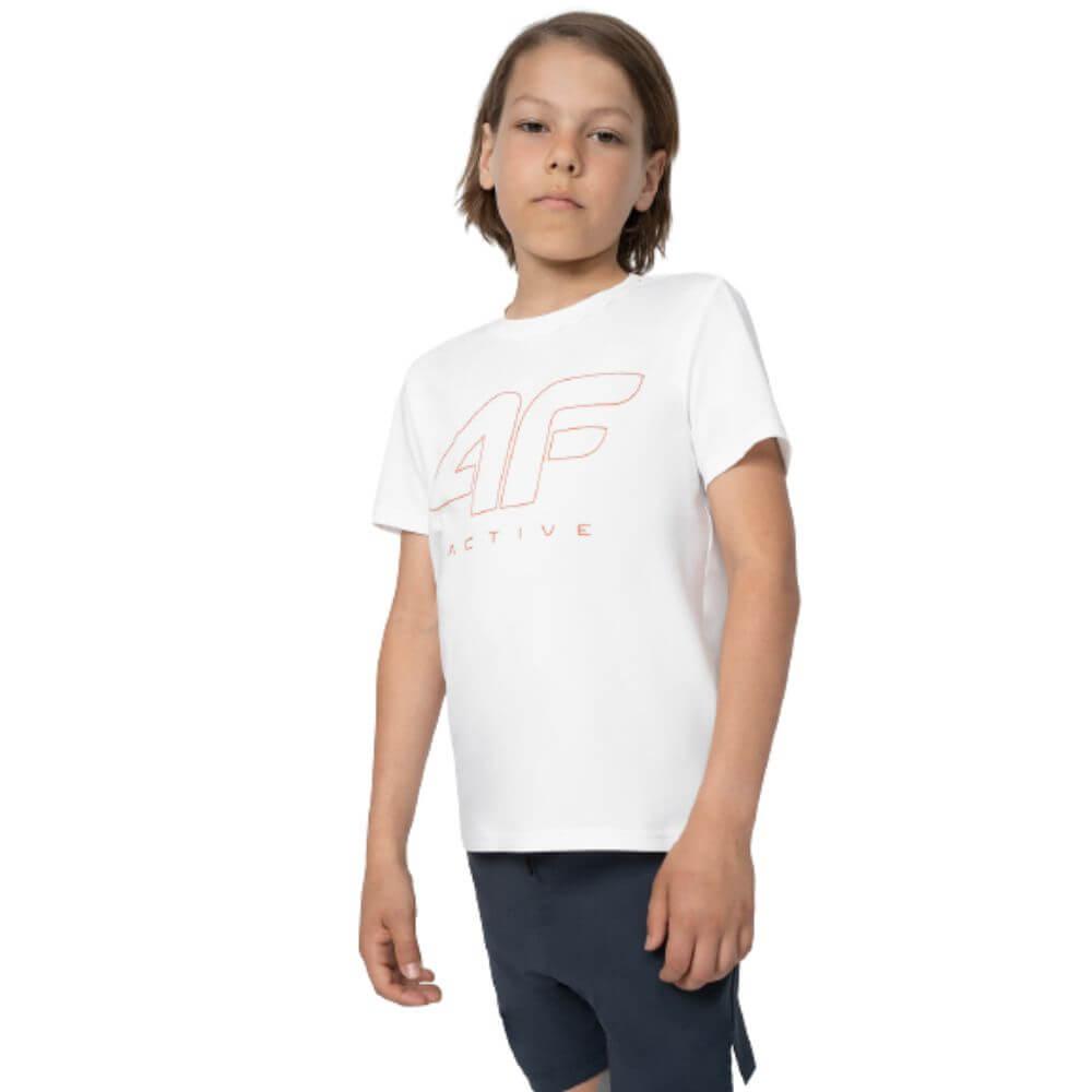 Camiseta manga corta Niño 4F Blanca. 4FJSS23TFTSM166 Por 12,00 €