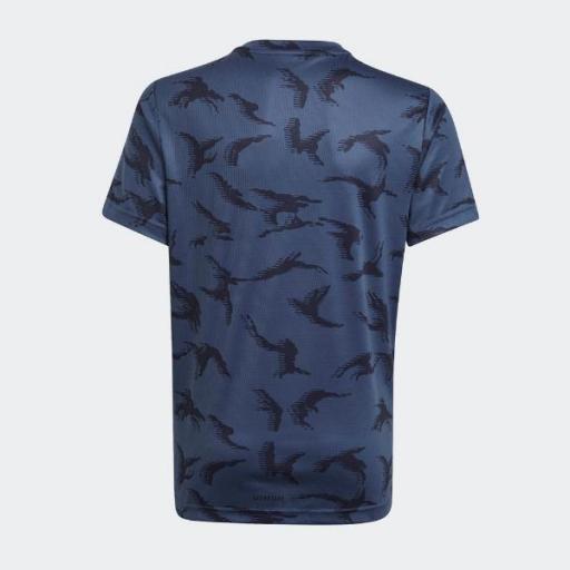 Camiseta ADIDAS Designed To Move Camouflage. GN1487 Blue/flúor. [1]