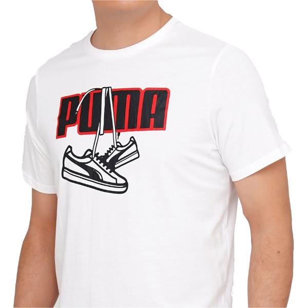 PUMA Sneaker Inspired Tee. White. 587767. Por 19 € Online
