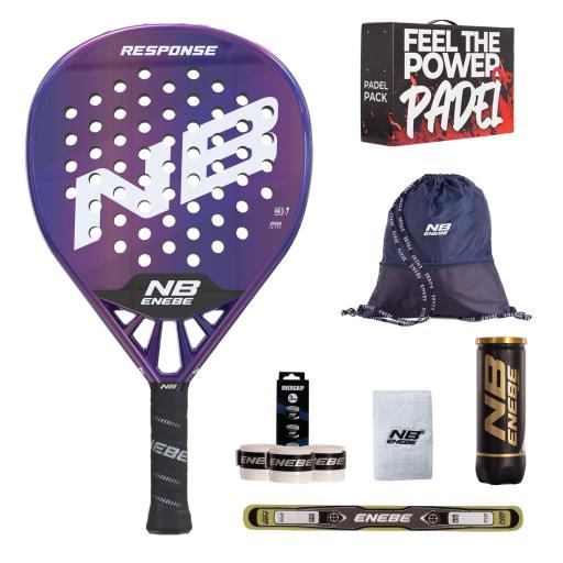 PACK PALA PÁDEL ENEBE RESPONSE FIBER PURPLE [0]