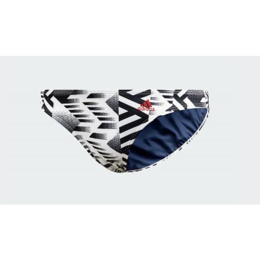 Braguita de Bikini Adidas SH3.ro Hip Bot. FJ5051. White/black. [3]