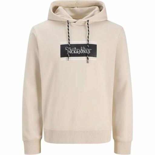 Sudadera con Capucha Hombre Jack & Jones Jjbuster Sweat Hood BTS 12298423 Beige  [0]