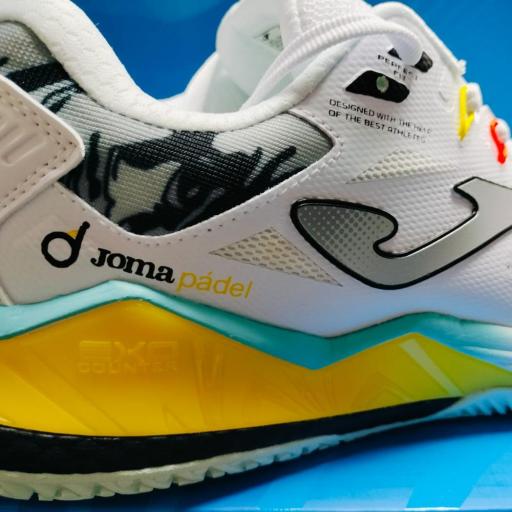 Joma TSPINS 2602 OM Blanco – Zapatillas Pádel Hombre Profesionales con Doble Phylon y Suela DURABILITY [4]