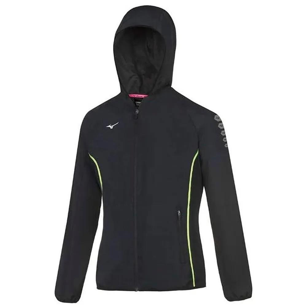 Chaqueta de running negra para mujer Mizuno Nagasaki