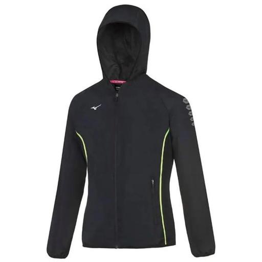 Chaqueta de running negra para mujer Mizuno Nagasaki [0]