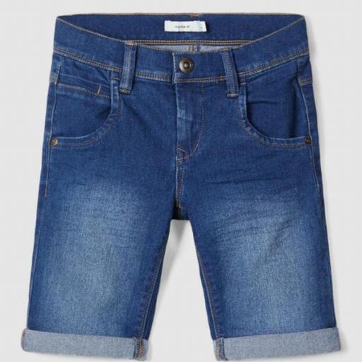 NAME IT Pantalones Cortos Niño Jeans- 13150022. Medium blue denim. 