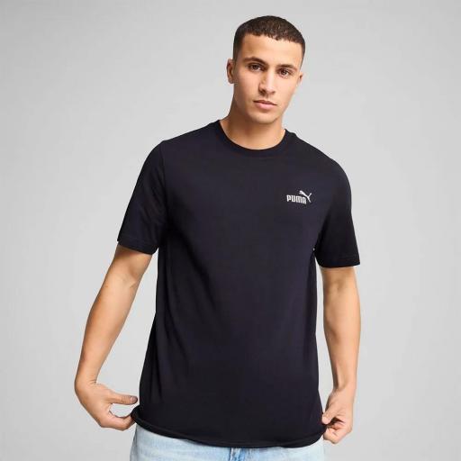 Camiseta de manga corta Puma  Ess Small No. 1 Logo 682534 16 azul marino [2]