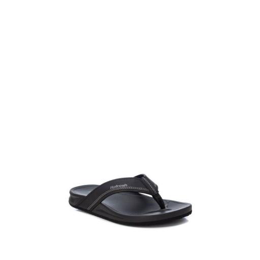 Sandalias Abiertas Chancletas Hombre Negro 171671 [1]