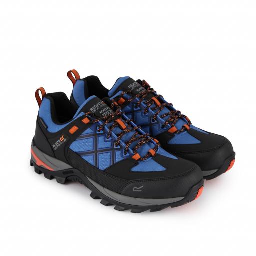 Regatta Zapatillas de senderismo Samaris III Low negro-azul RMF835 [1]