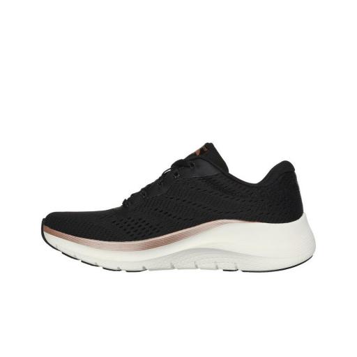 Zapatillas SKECHERS MUJER ARCH FIT 2.0 GLOW THE DISTANCE 150067/BKRG NEGRA [1]