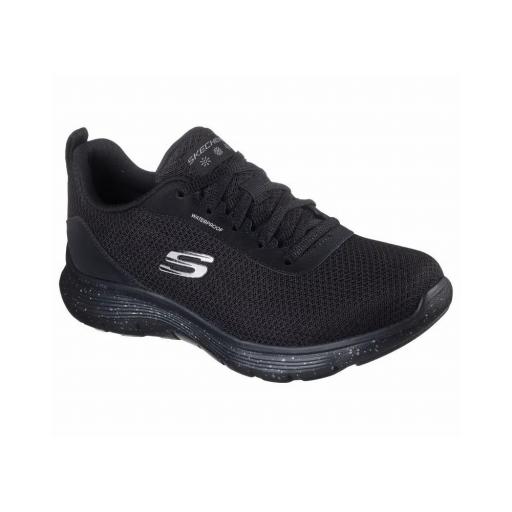 SKECHERS MUJER FLEX APPEAL 5.0 FRESH TREK WATERPROOF 150213/BBK NEGRA [2]