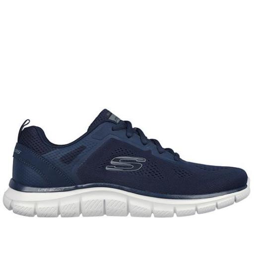 ZAPATILLAS SKECHERS TRACK BROADER HOMBRE 232698/BBK AZUL MARINO