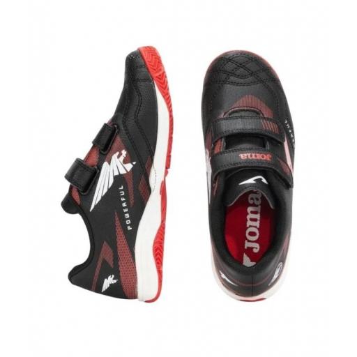 Zapatillas de fútbol sala Infantil Joma Powerful 2501 Negro Indoor  [3]