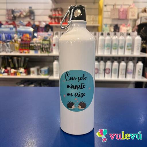 Botella "Con solo mirarte me erizo" [0]