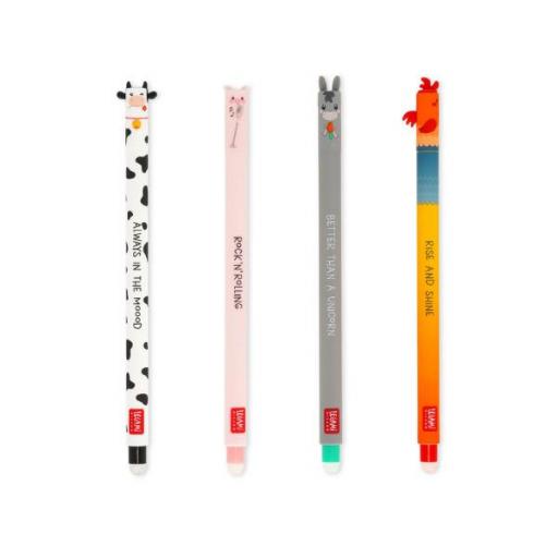 Set de 4 Bolígrafos de Gel Borrables de Legami [1]