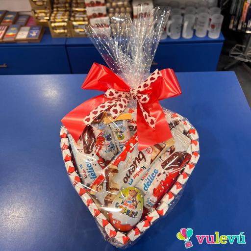 Tarta Kinder Corazón