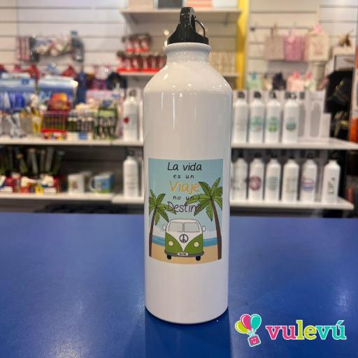 Botella "La vida es un viaje no un destino" [0]