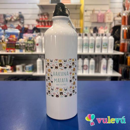 Botella "Hakuna Matata, vive y se feliz" [0]