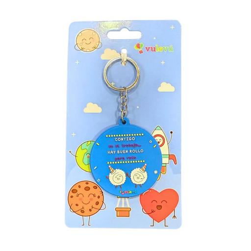 Llavero "Contigo en el trabajo..."