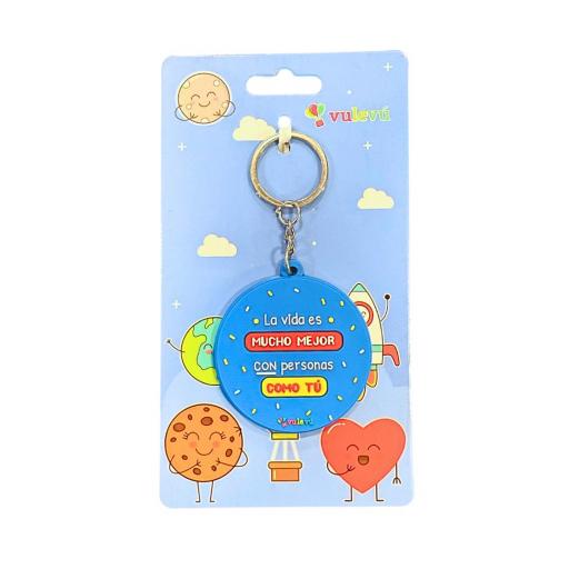 Llavero "La vida es mucho mejor..."