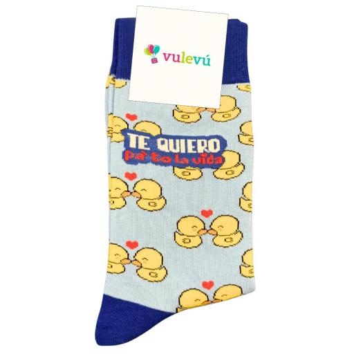 Calcetín "Te quiero pa'to la vida"