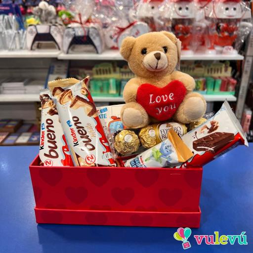 Cajita especial Kinder + Peluche