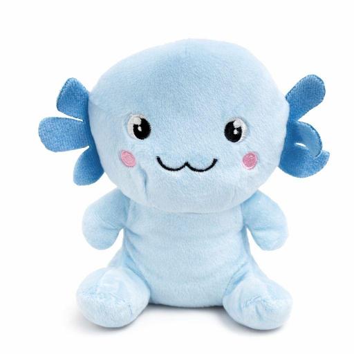 Peluche Ajolote/Axolote Celeste