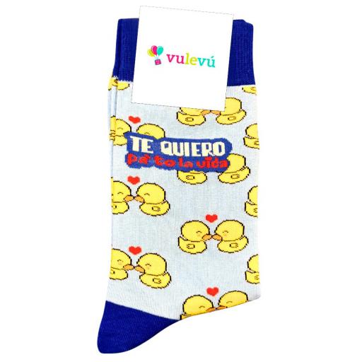 Calcetín "Te quiero pa'to la vida"