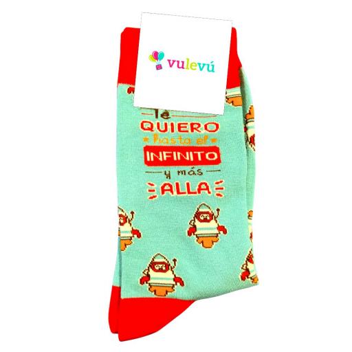Calcetín "Te quiero hasta el infinito..."