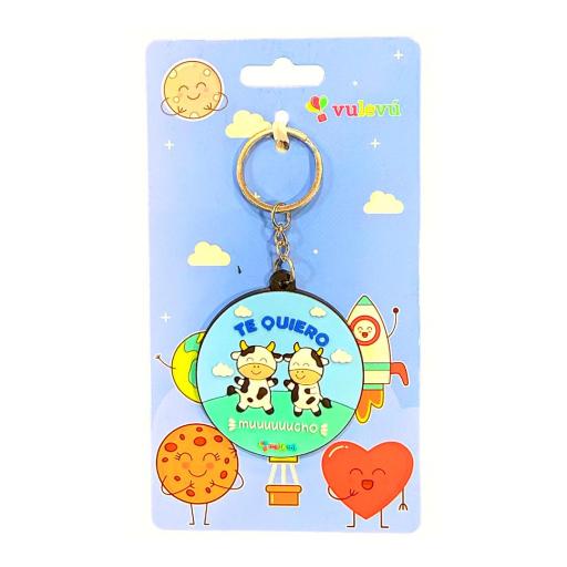 Llavero "Te quiero muuuuuucho"
