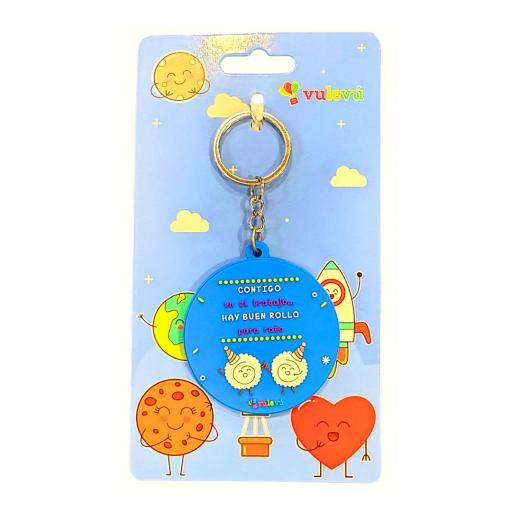 Llavero "Contigo en el trabajo..."