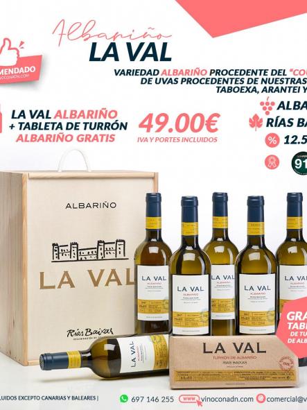 La Val Albariño  6 bot. + Tableta de turrón Albariño Gratis [0]