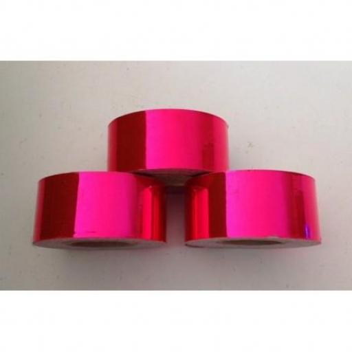 Cinta adhesiva Rosa Metalizado,  25mm