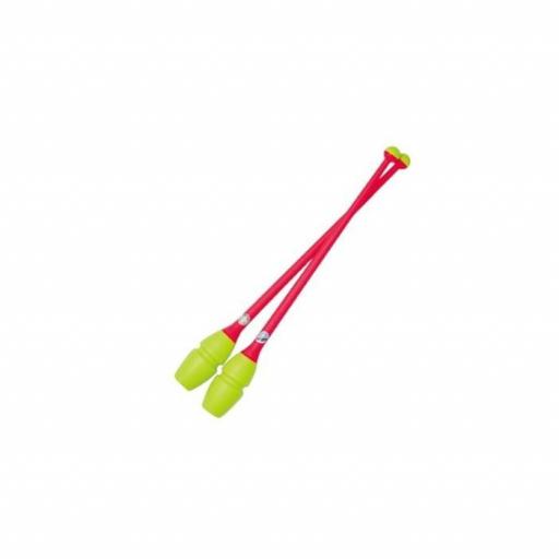Mazas Chacott 41cm enlazables, Yellow- Coral (350) [0]