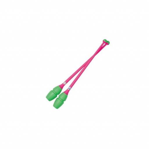 Mazas Chacott 41cm enlazables, Green- Pink (443)