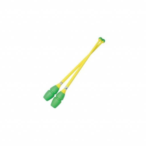 Mazas Chacott 41cm enlazables, Green- Yellow (462)