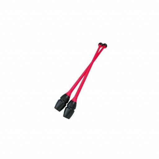Mazas Chacott 41cm enlazables, Black- Coral (150)