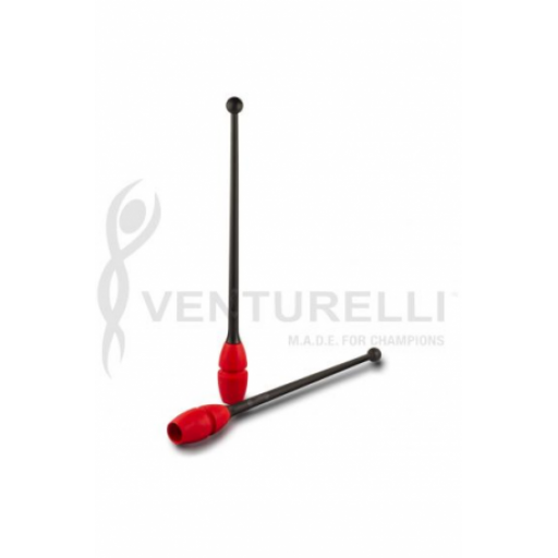 Mazas Caucho Venturelli, Black-Red 45 cm  [0]