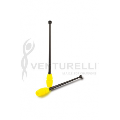 Mazas Caucho Venturelli, Black-Neon Yellow 45 cm 